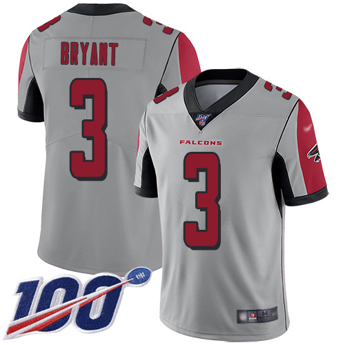 Atlanta Falcons Limited Silver Men Matt Bryant Jersey NFL Football #3 100th Season Inverted Legend